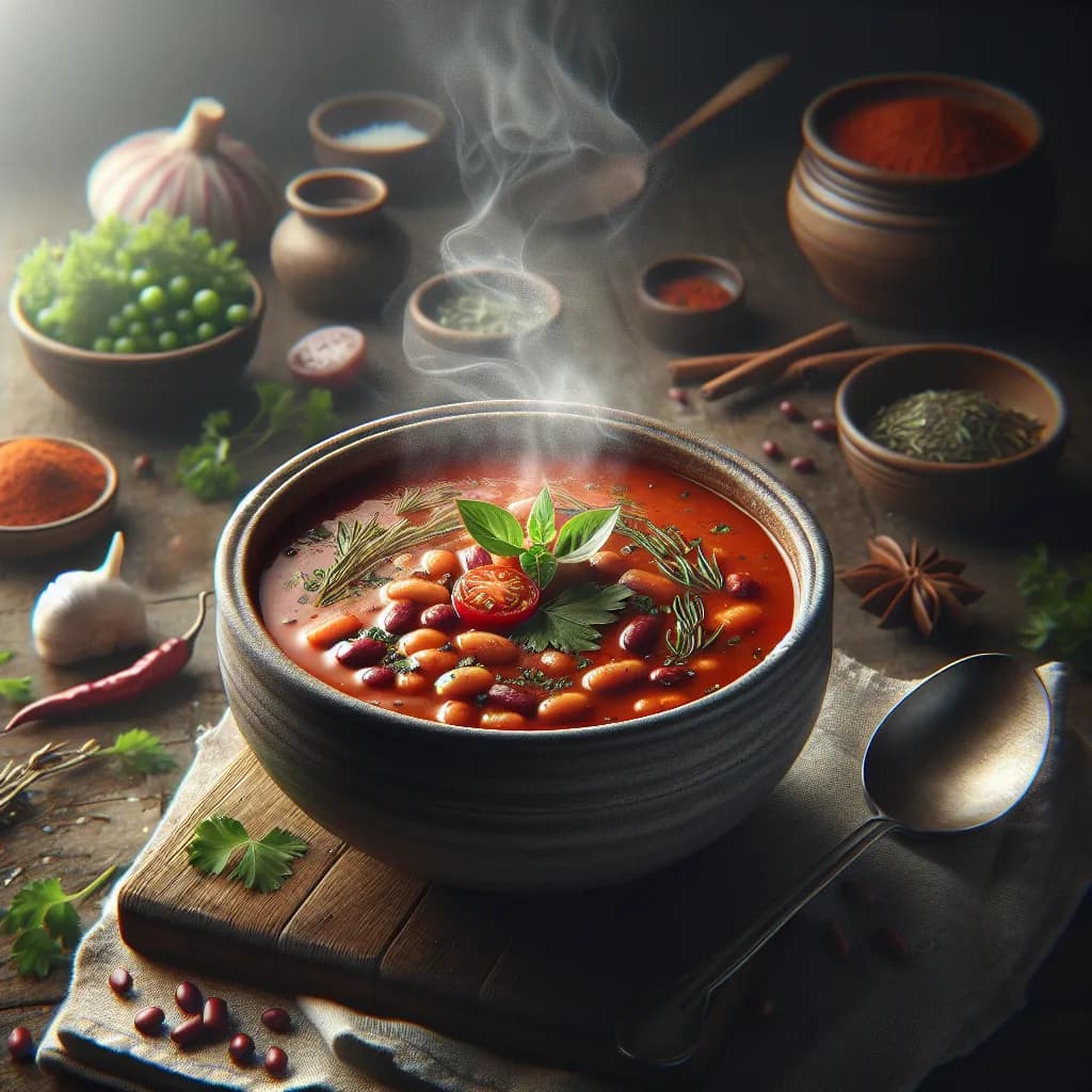 Spicy Bean and Tomato Soup