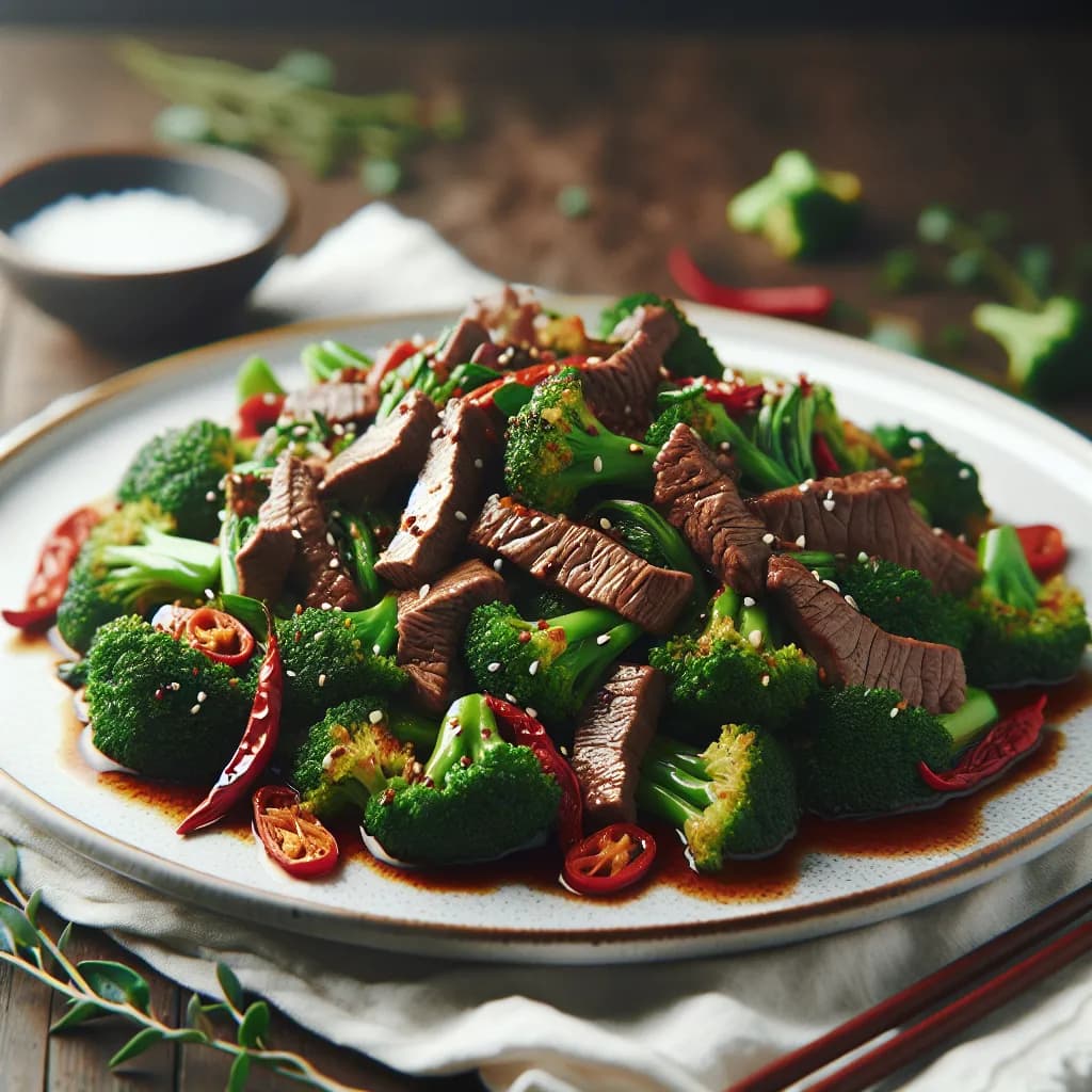 Spicy Beef and Broccoli