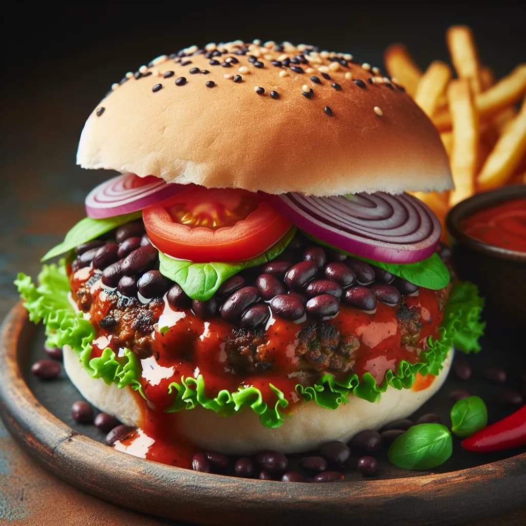 Spicy Black Bean Burger