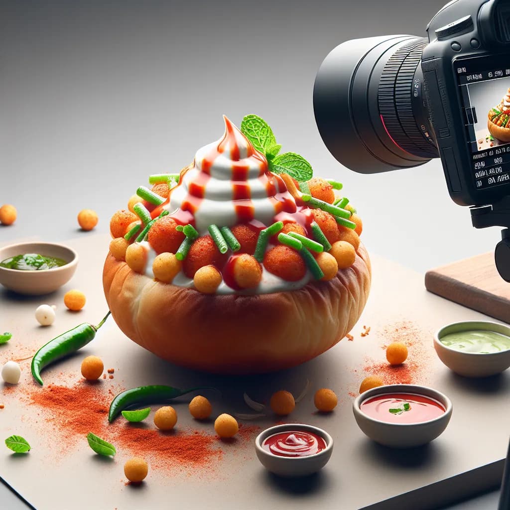 Spicy Boondi Bun Chaat