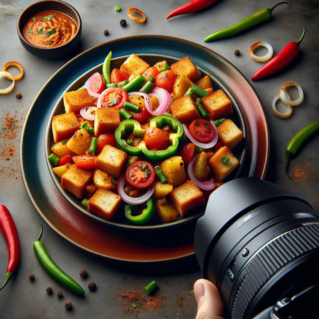 Spicy Bread Upma