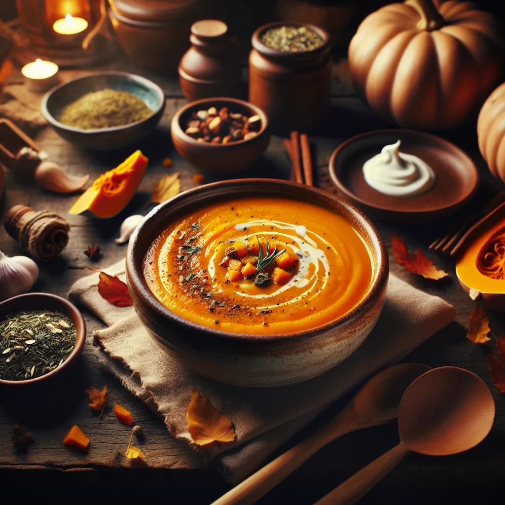 Spicy Butternut Squash Soup