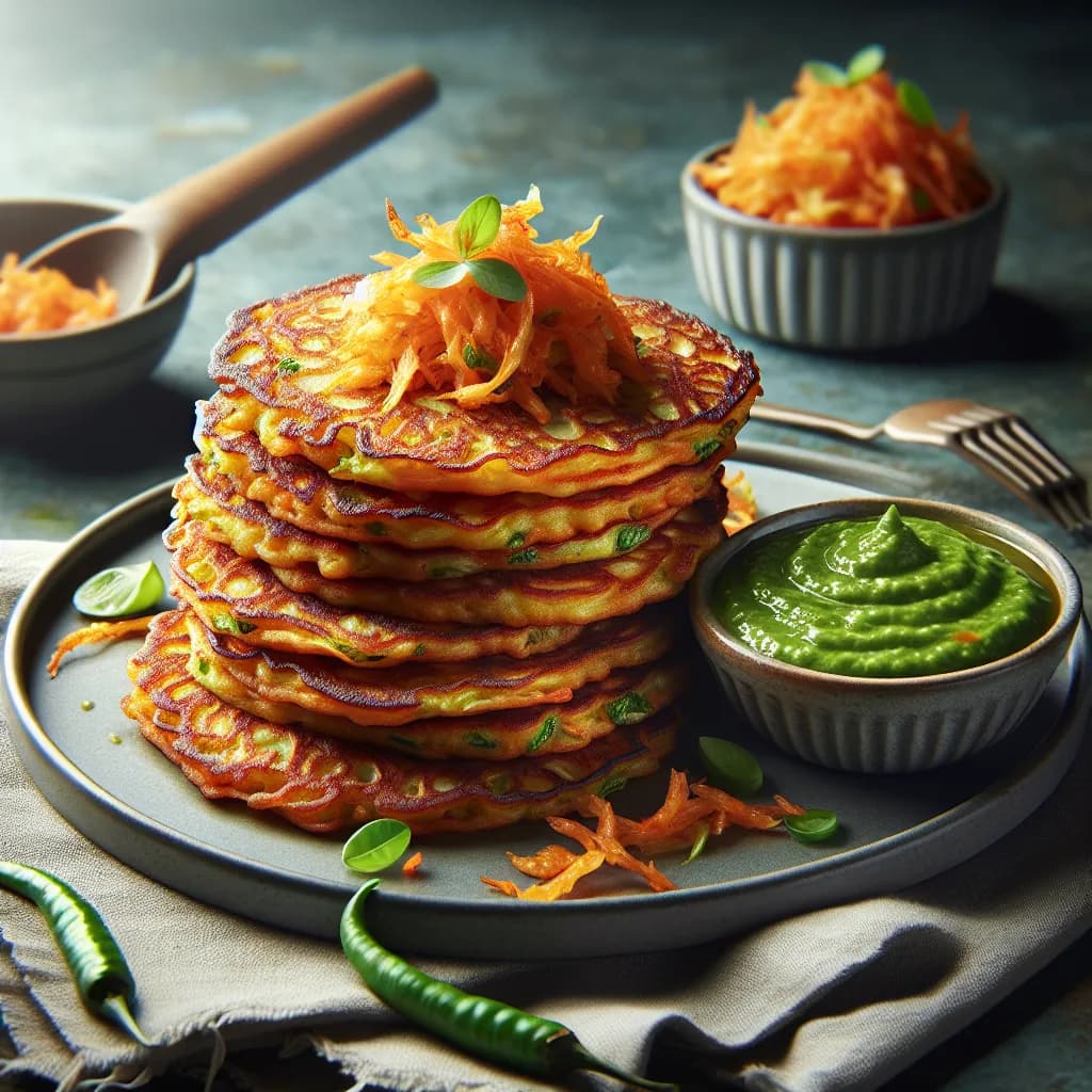 Spicy Cabbage Besan Pancakes