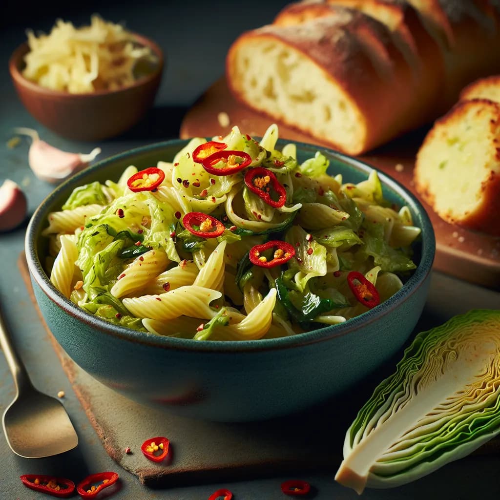 Spicy Cabbage Pasta