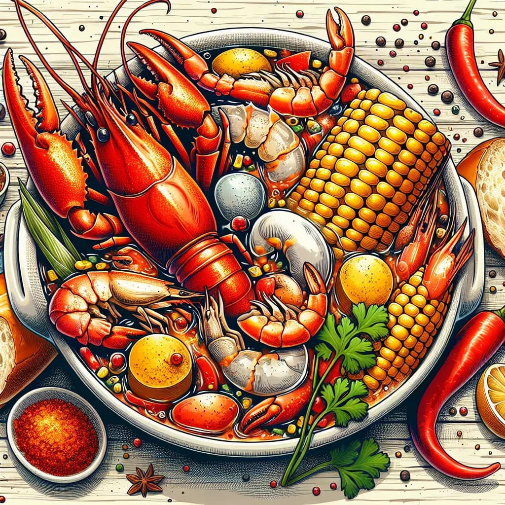 Spicy Cajun Seafood Boil Soup