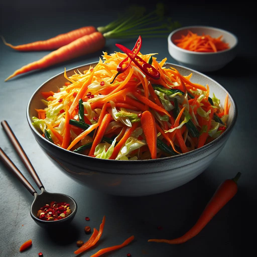 Spicy Carrot and Cabbage Stir-Fry
