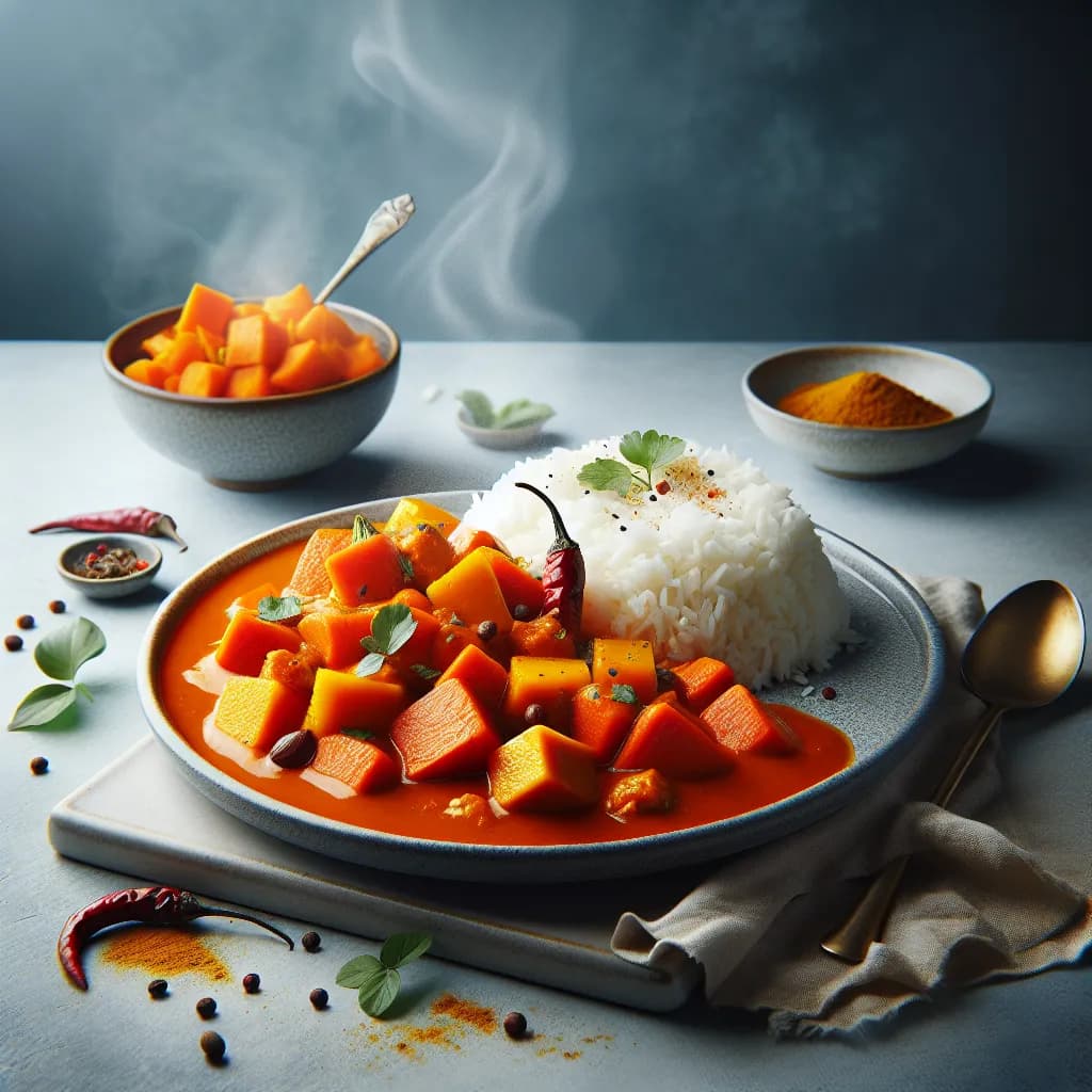 Spicy Carrot and Pumpkin Curry