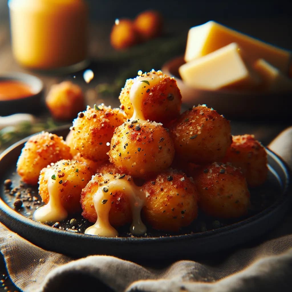 Spicy Cheese Bread Bites