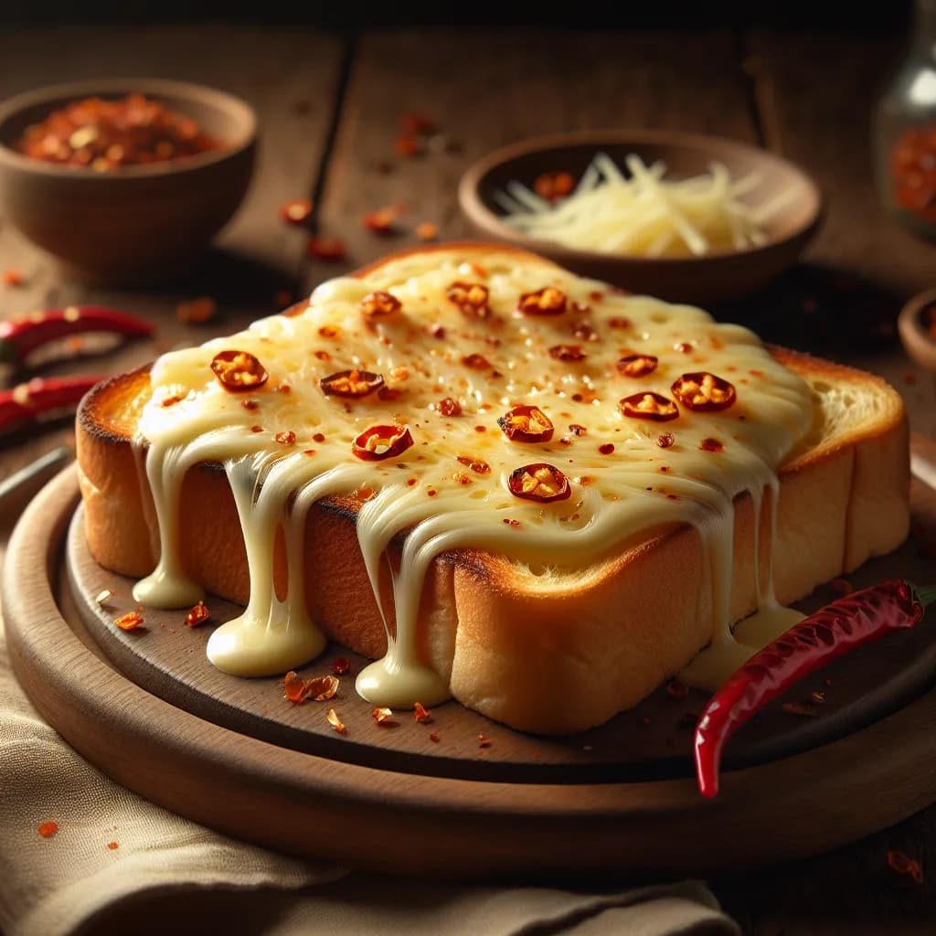 Spicy Cheese Bread Toast