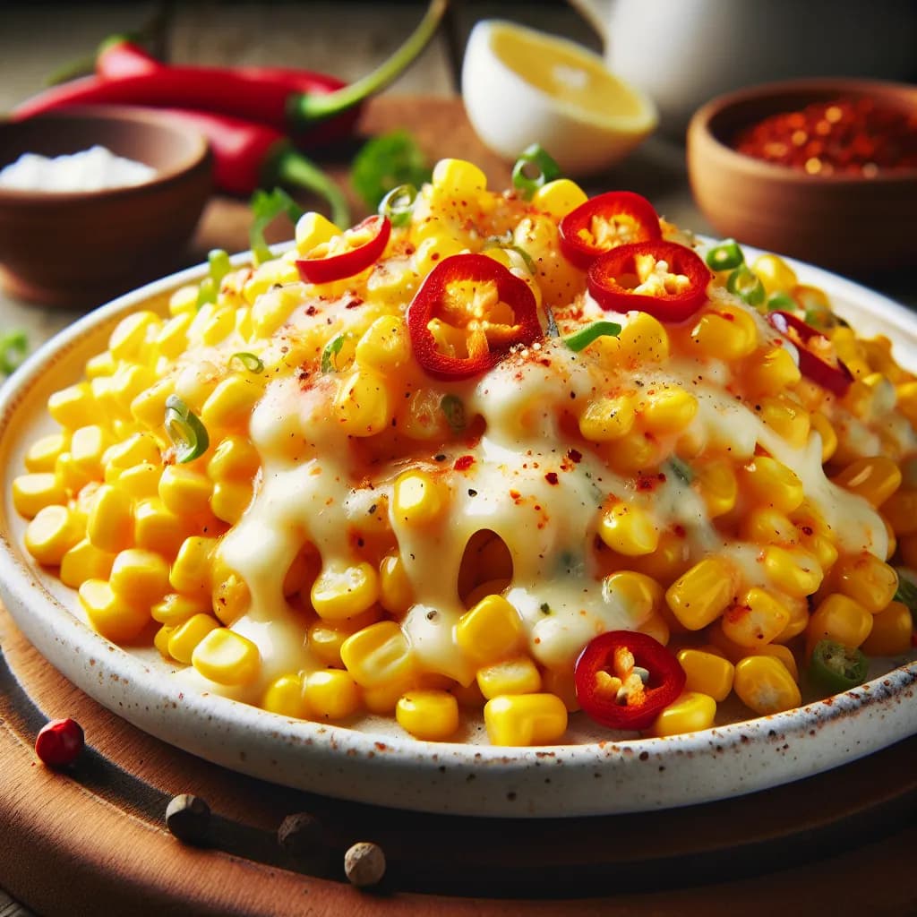 Spicy Cheesy Corn Salad