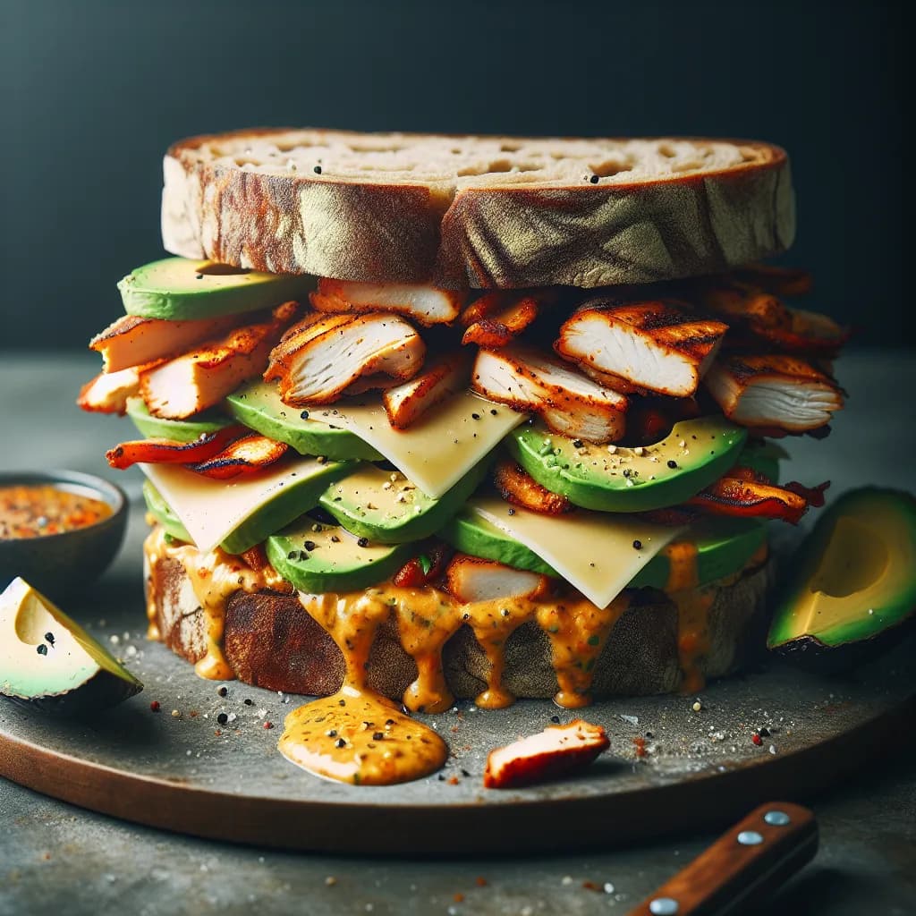 Spicy Chicken Avocado Sandwich