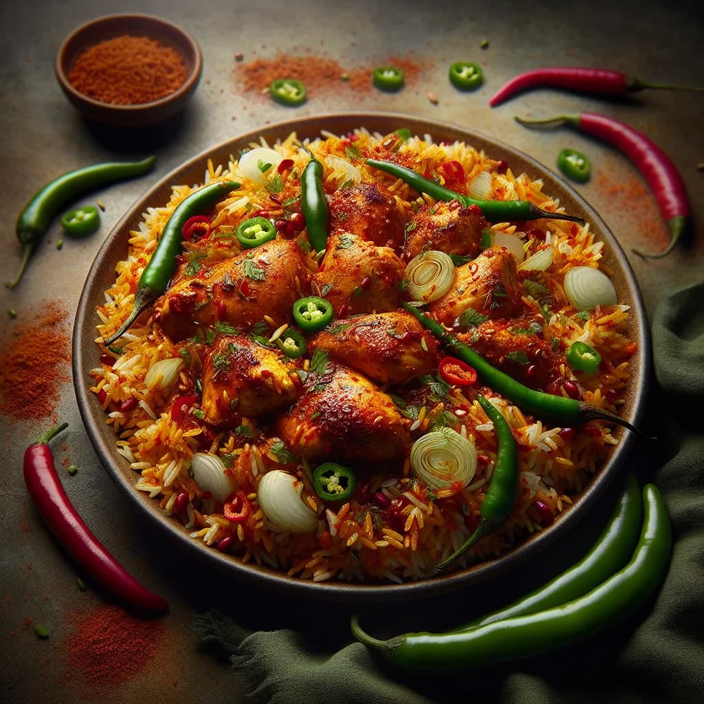 Spicy Chicken Biryani