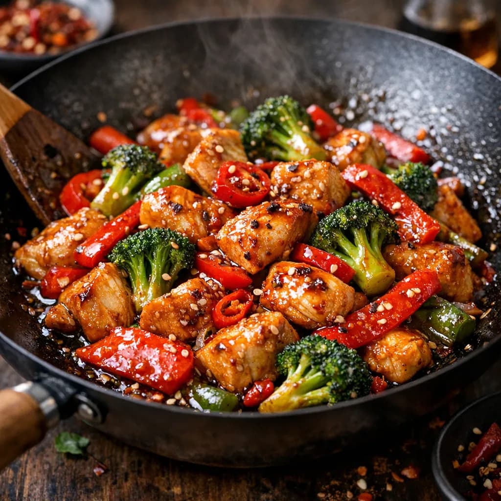 Spicy Chicken and Vegetable Stir-Fry
