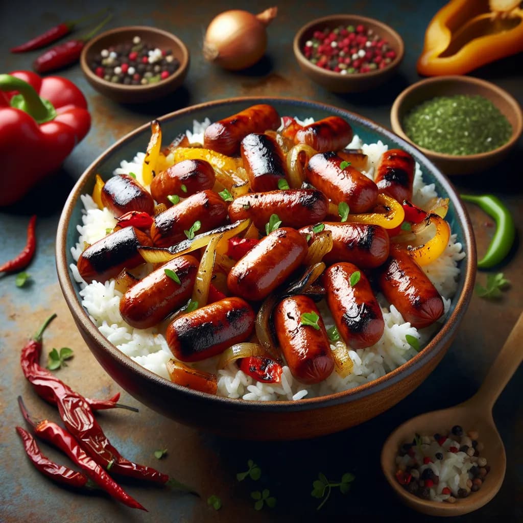Spicy Chipolata Rice Bowl