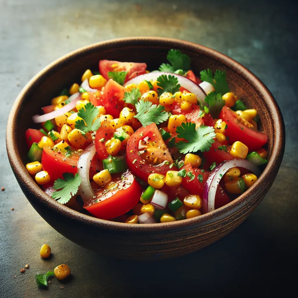 Spicy Corn and Tomato Salad