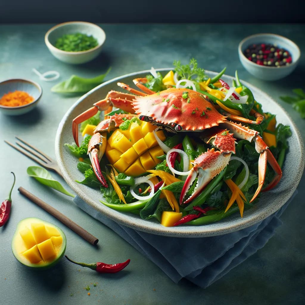 Spicy Crab and Mango Salad