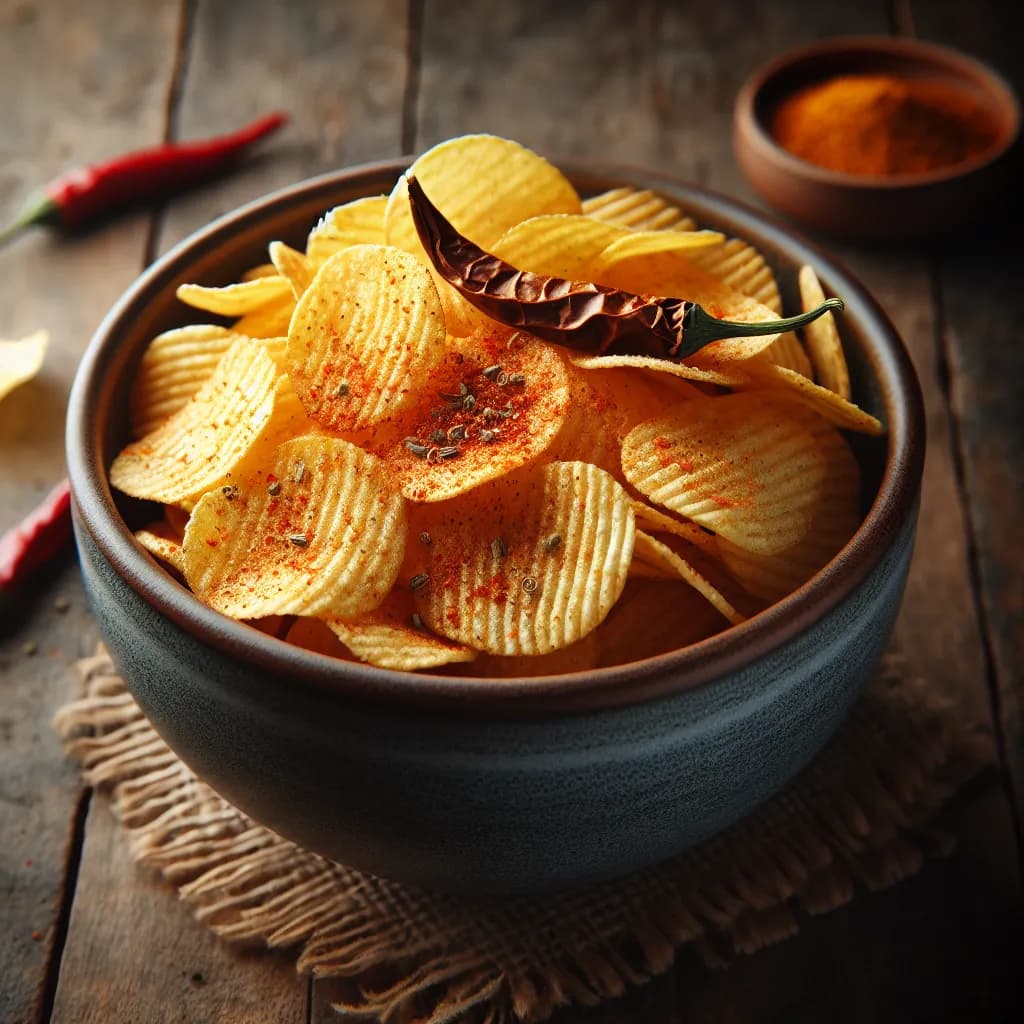 Spicy Cumin Potato Chips