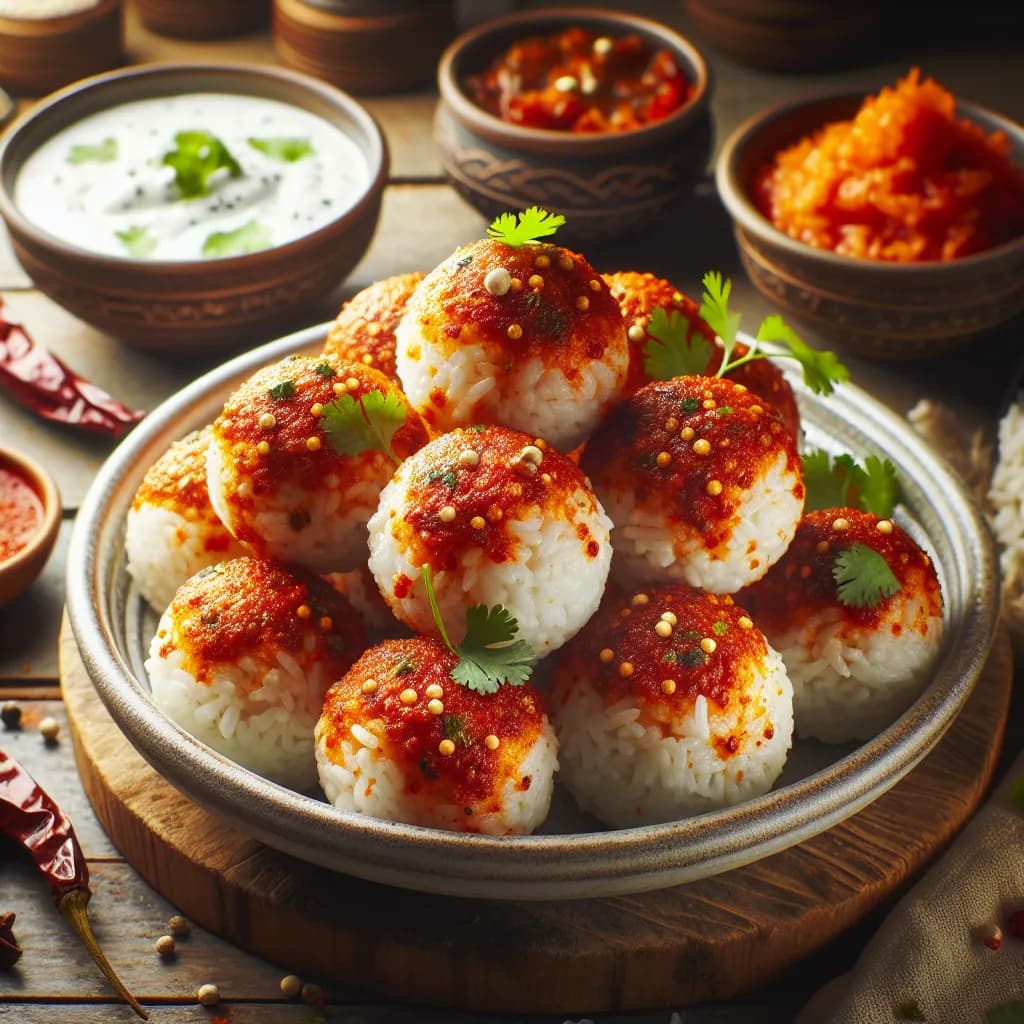 Spicy Curd Rice Balls