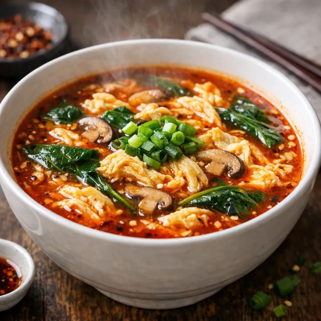 Spicy Egg Drop Soup