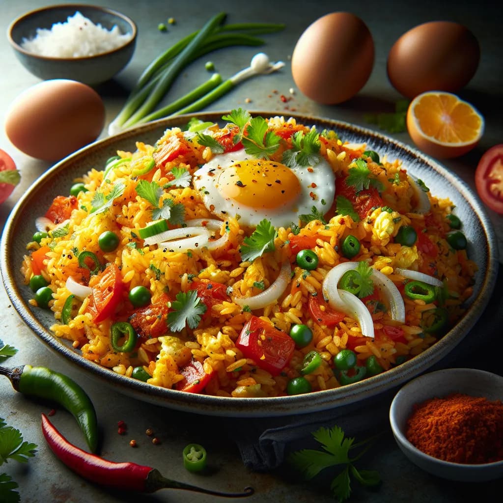 Spicy Egg Fried Rice
