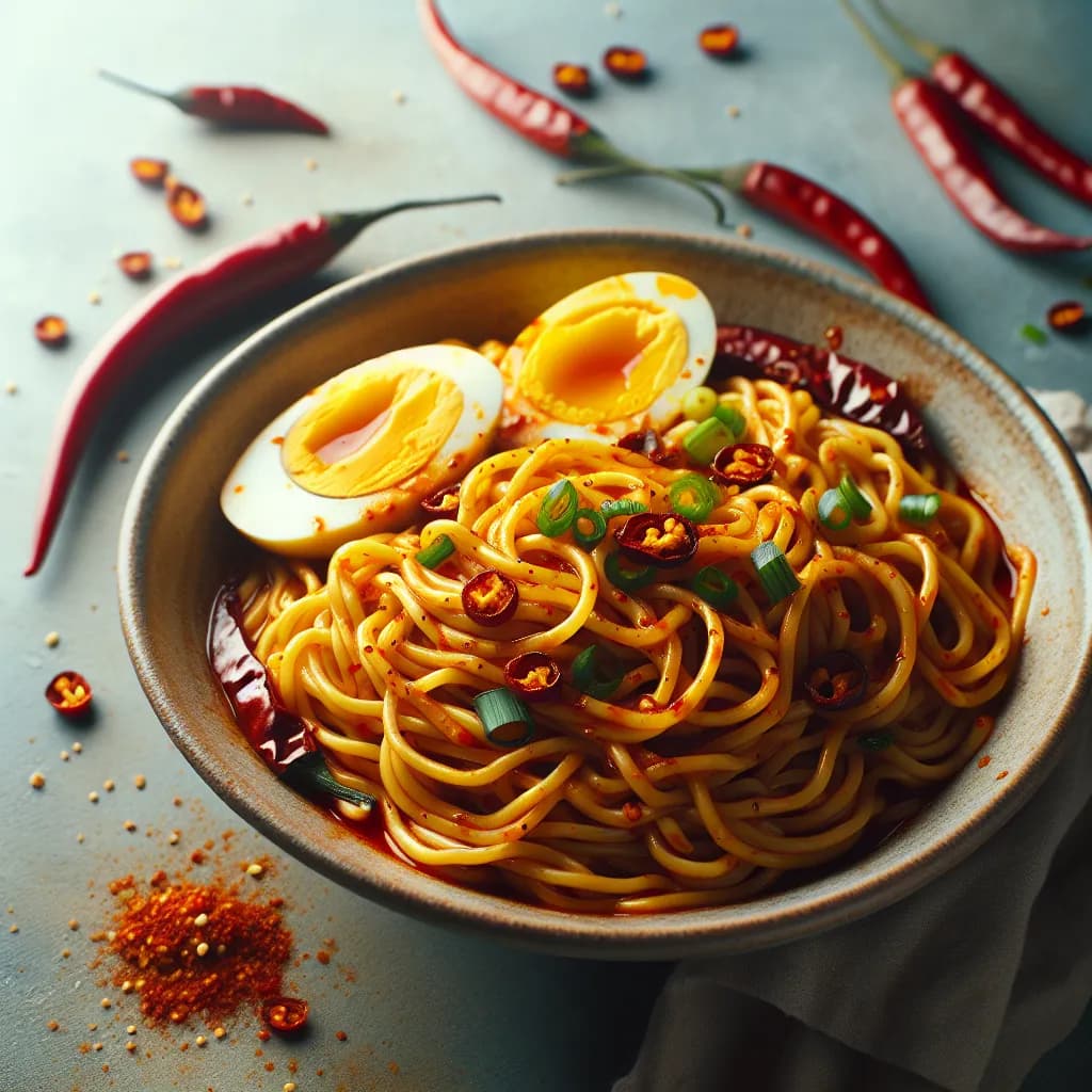 Spicy Egg Noodles