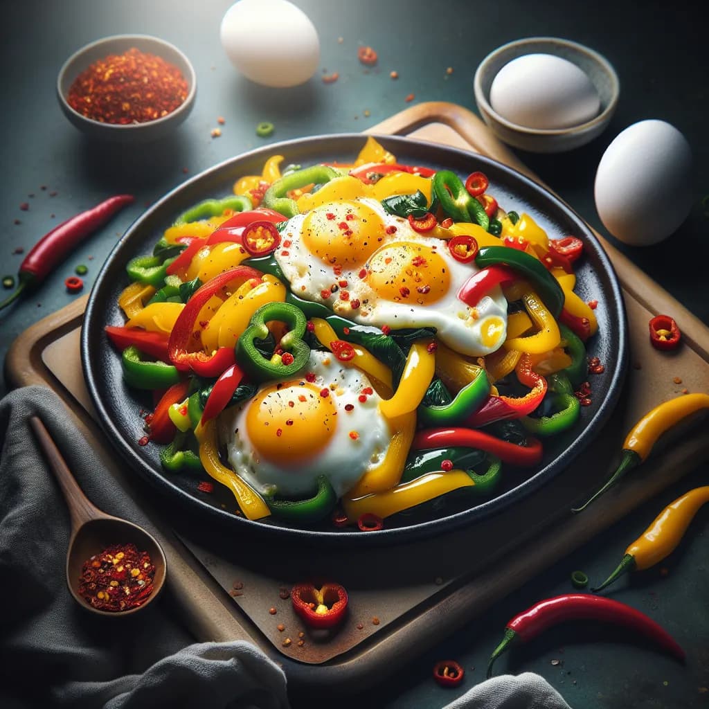 Spicy Egg Stir-Fry