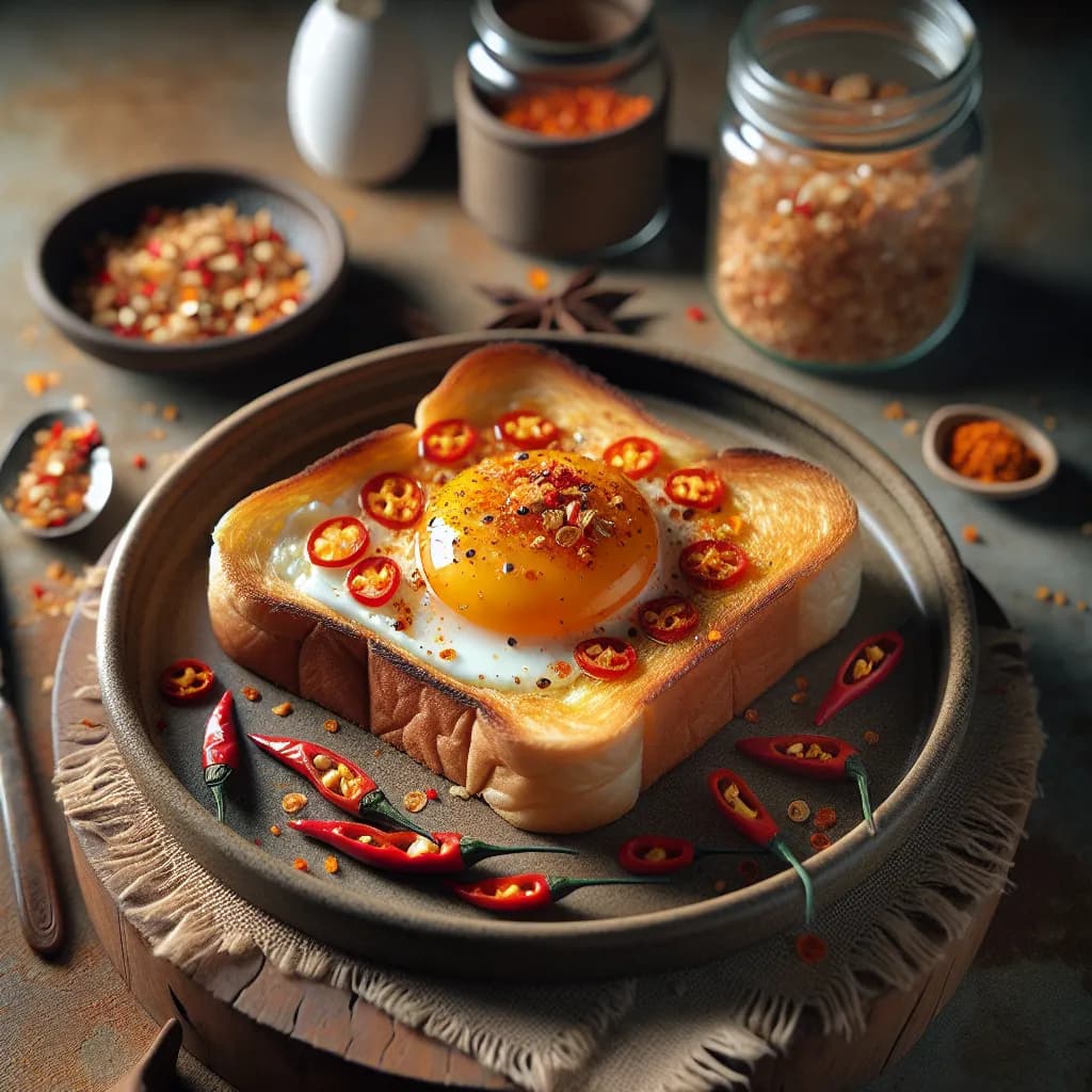 Spicy Egg Toast
