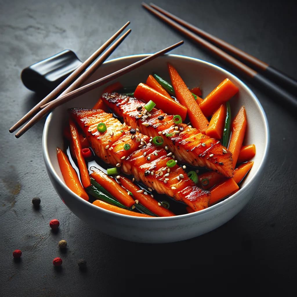Spicy Fish and Carrot Stir-Fry