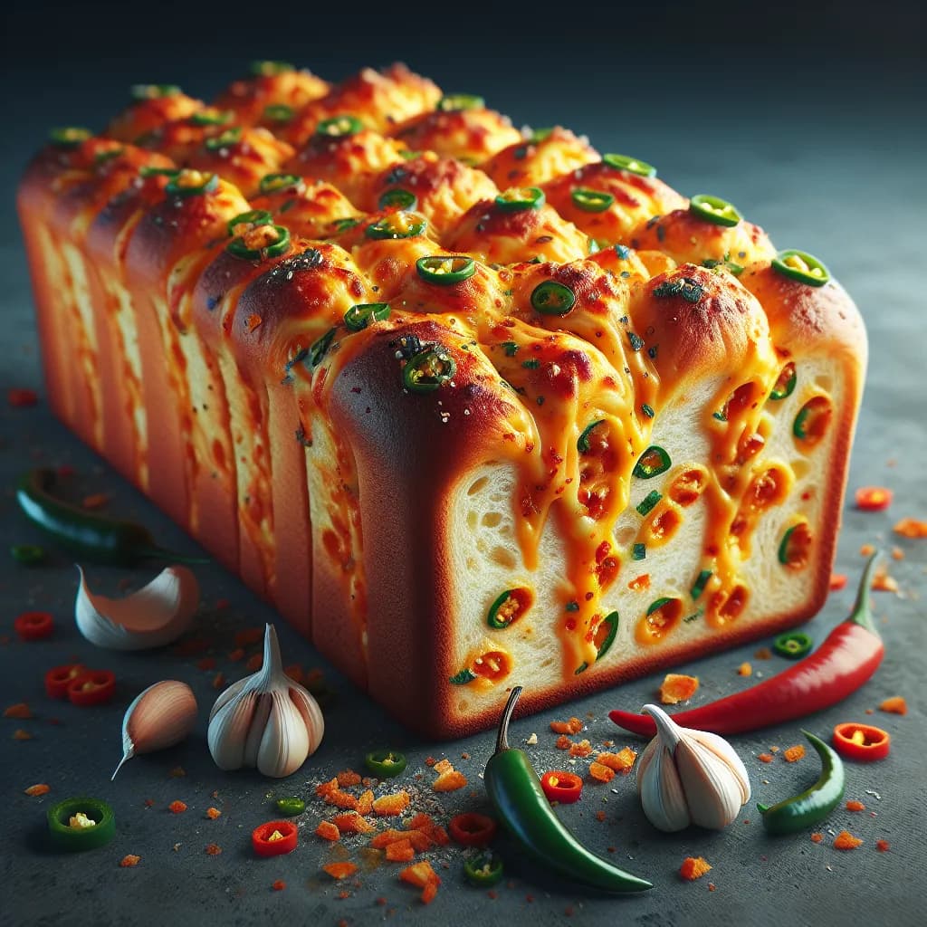 Spicy Garlic Cheese Bread