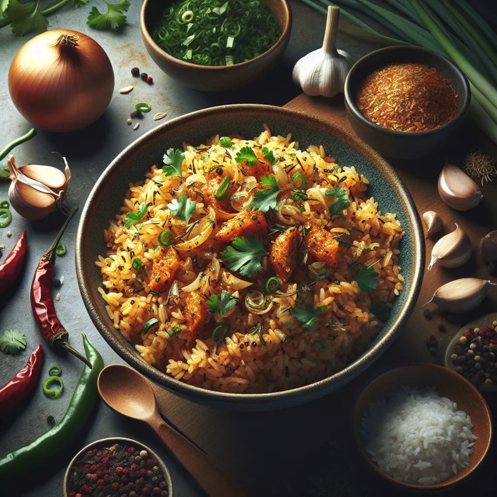 Spicy Garlic Rice