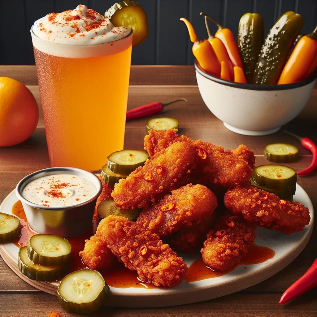 Spicy Gatorade Fried Pickles