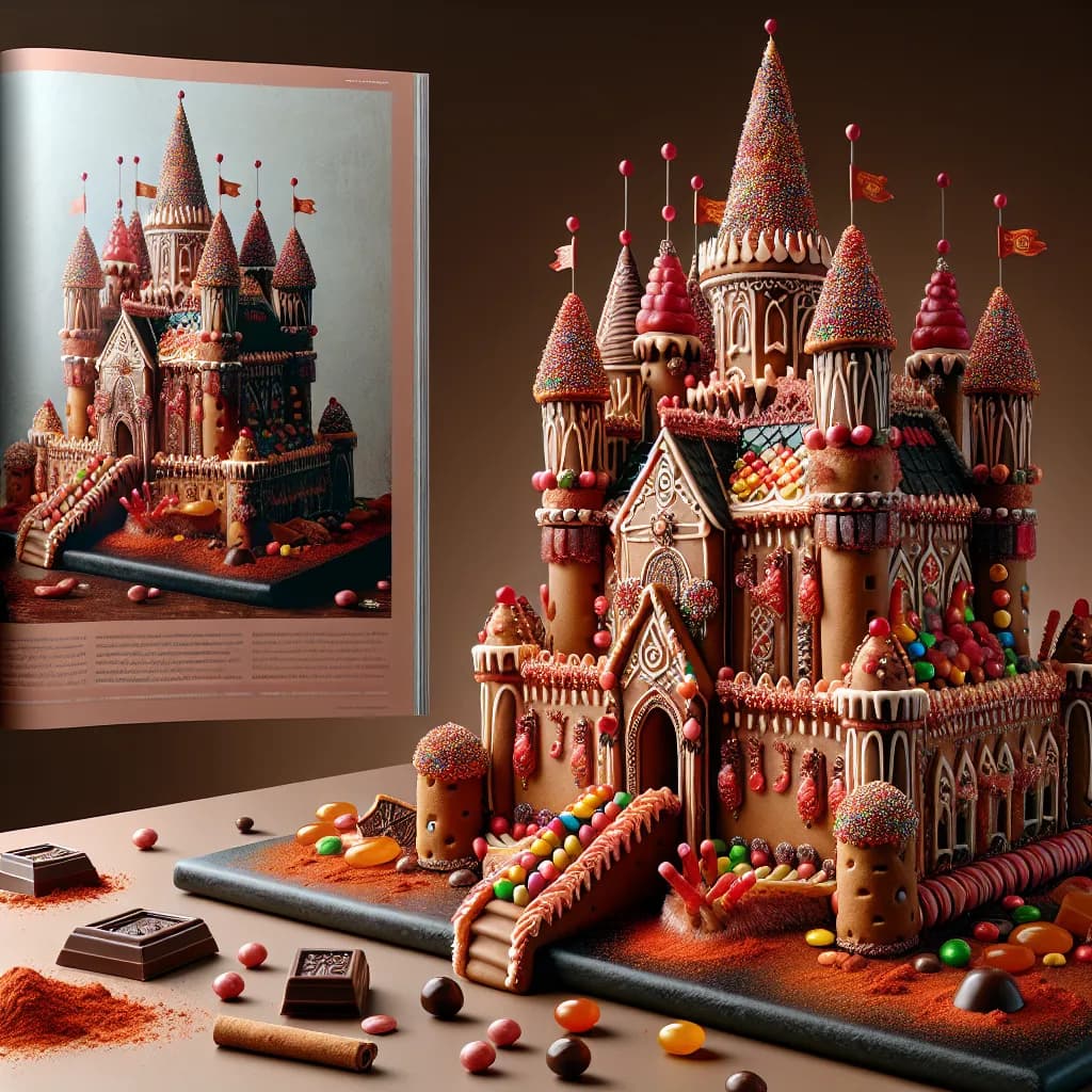 Spicy Gingerbread Candy Castle