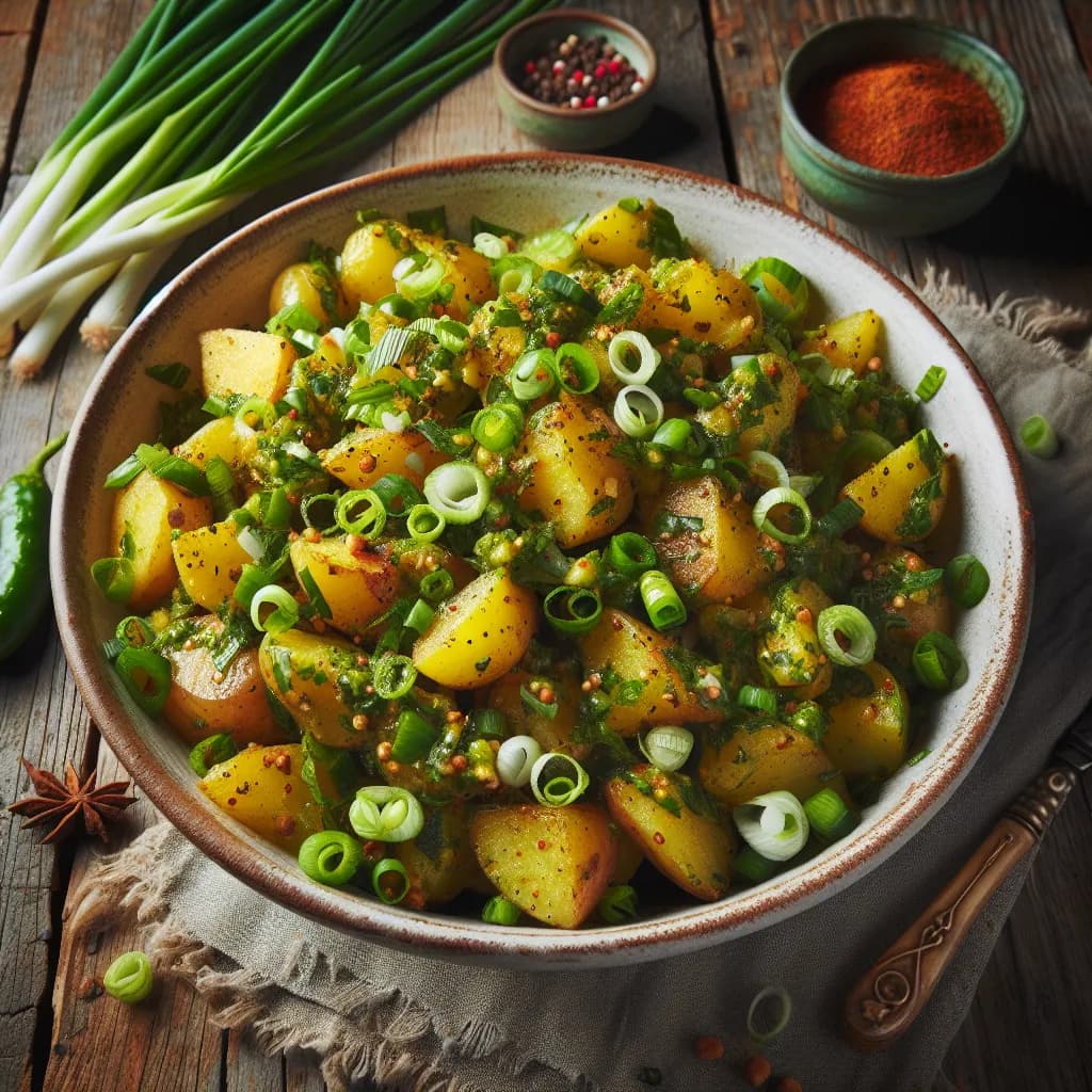 Spicy Green Potato Salad
