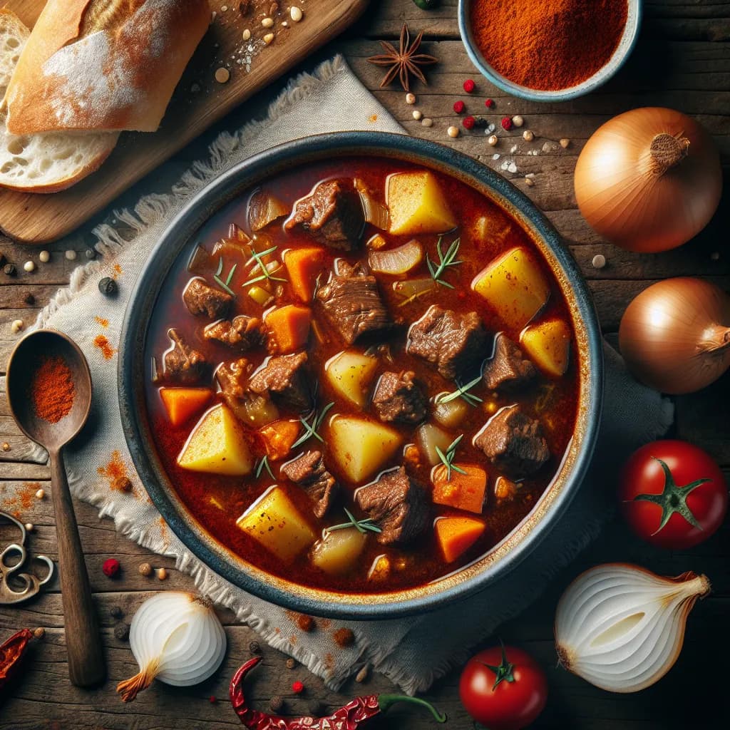 Spicy Hungarian Goulash Soup