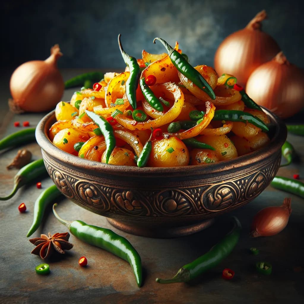 Spicy Indian Potato Stir-Fry