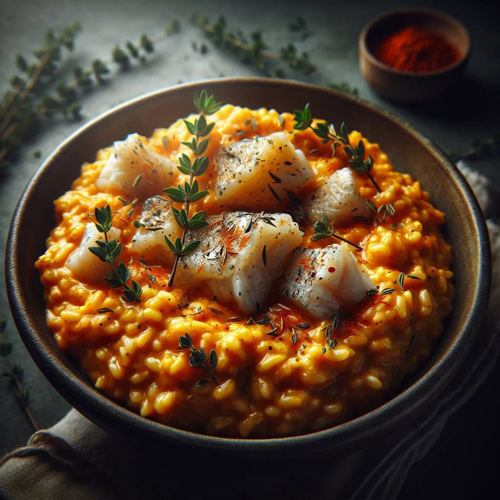 Spicy Italian Fish Risotto