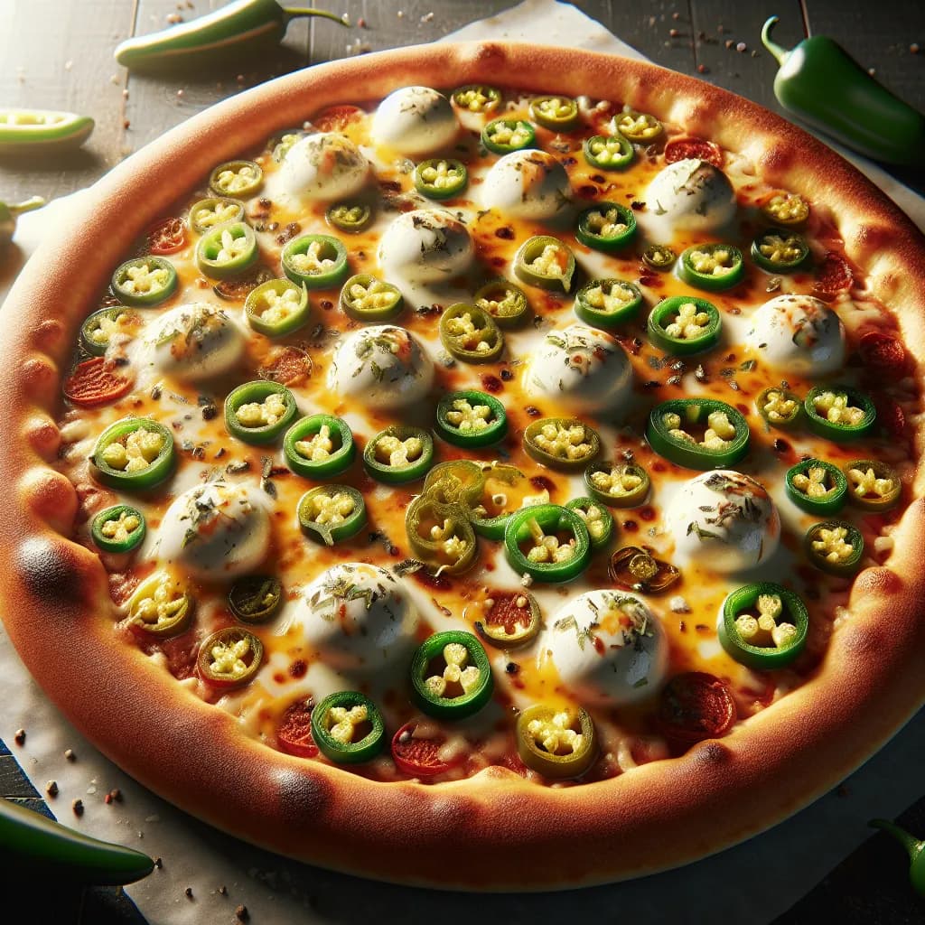 Spicy Jalapeño Cheese Pizza
