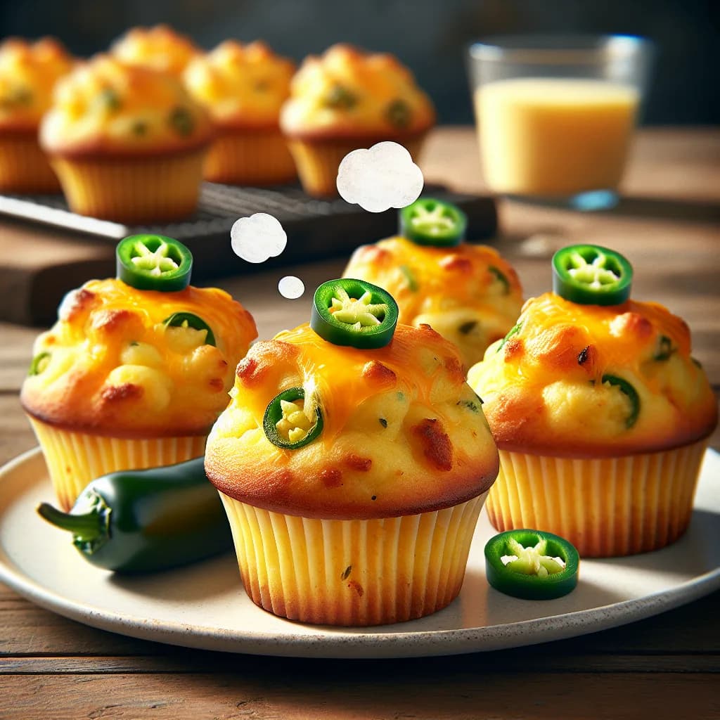 Spicy Jalapeño Cheesy Potato Muffins