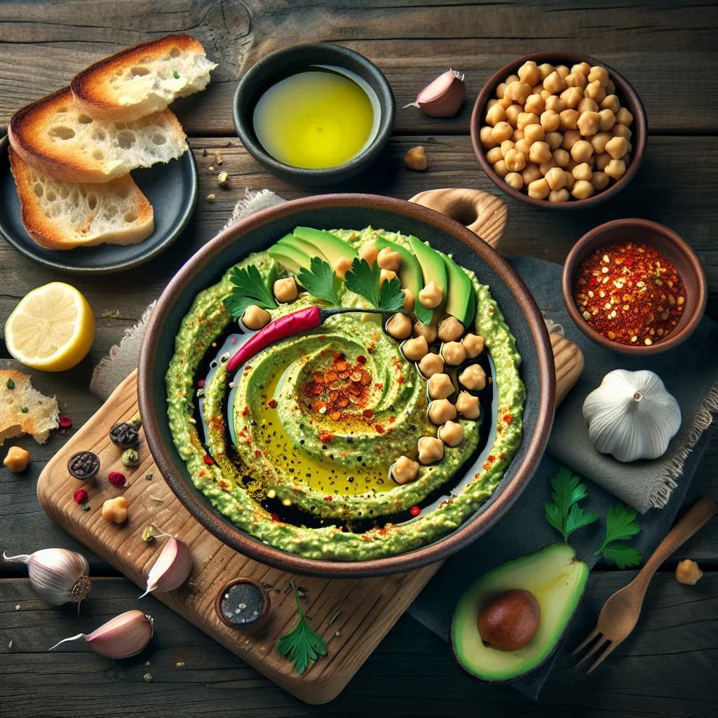 Spicy Keto Avocado Hummus