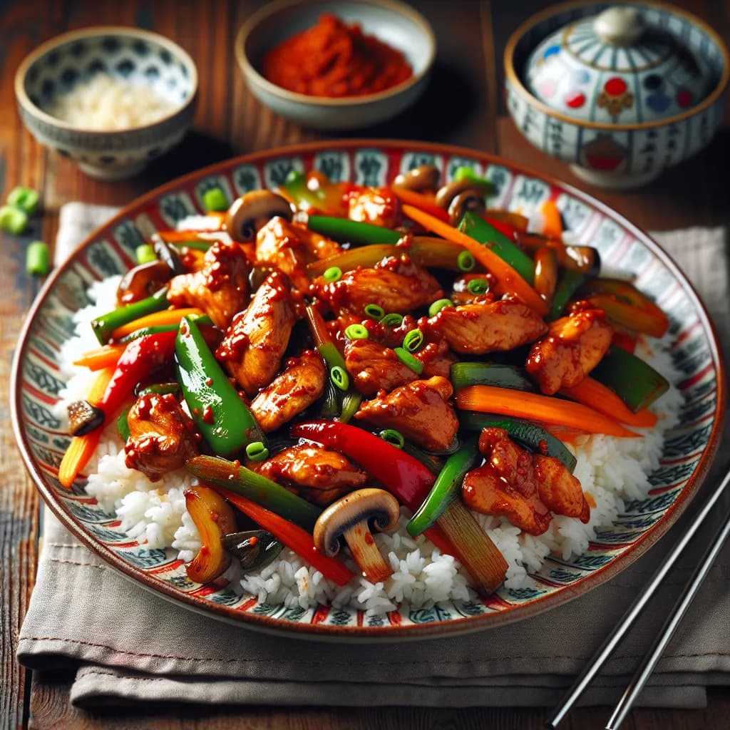 Spicy Korean Chicken Stir Fry