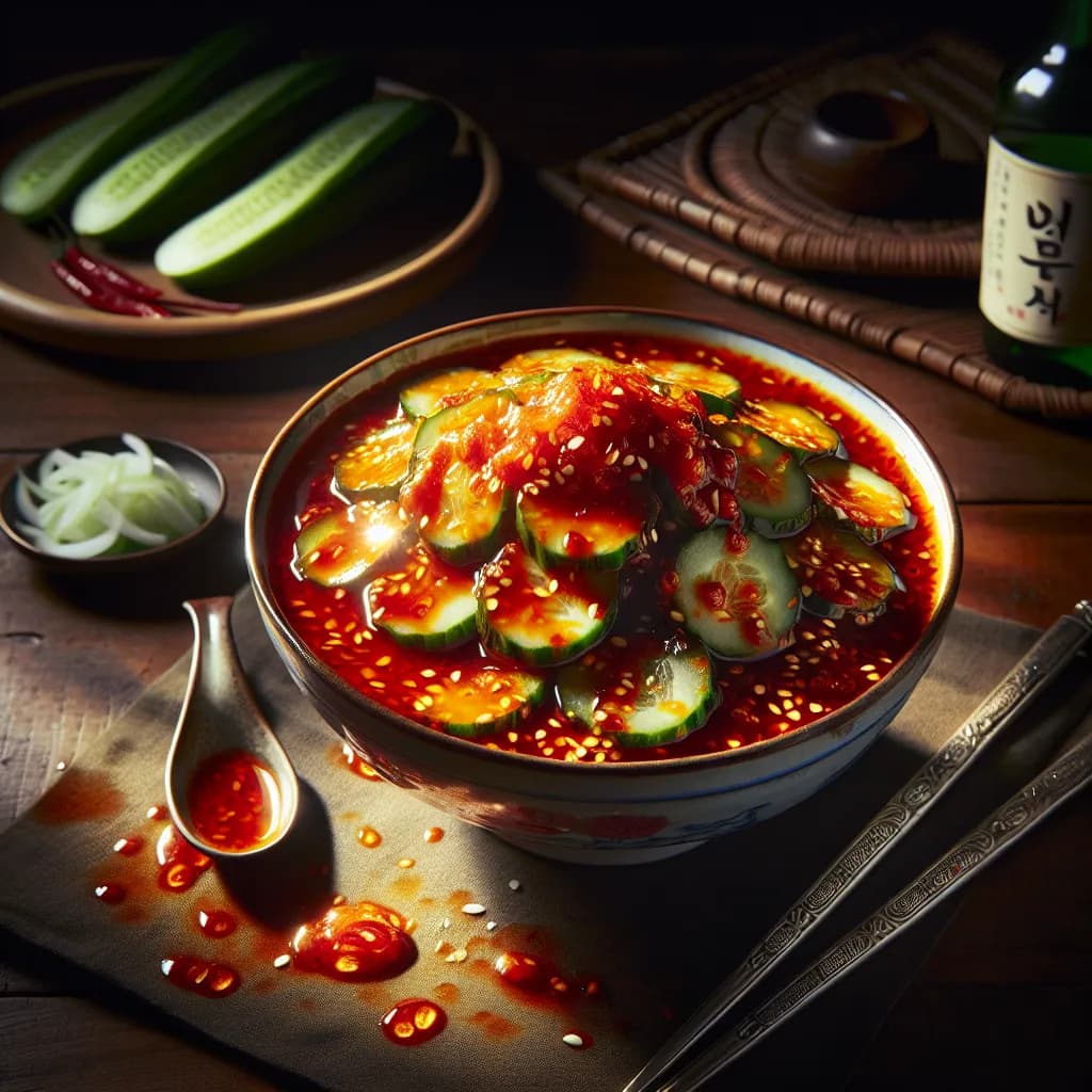 Spicy Korean Cucumber Salad