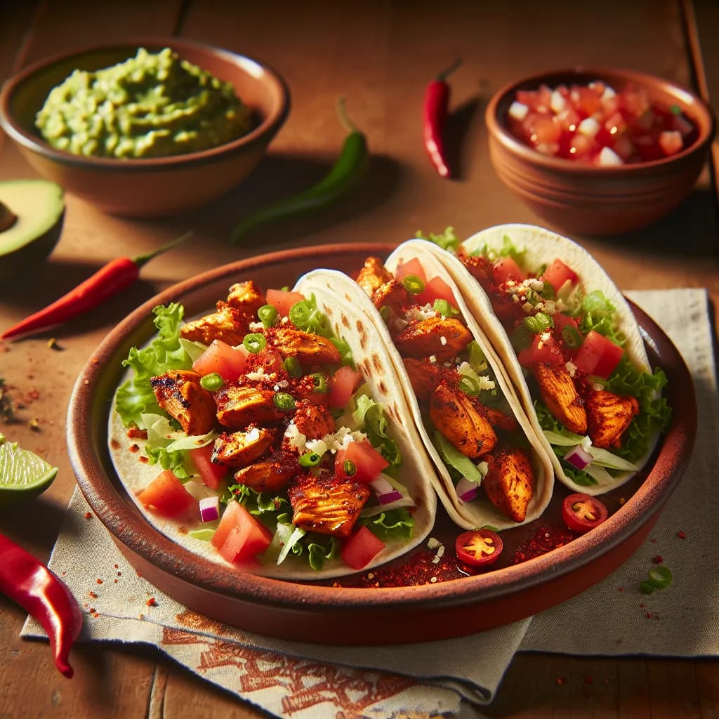 Spicy Kosher Chicken Tacos