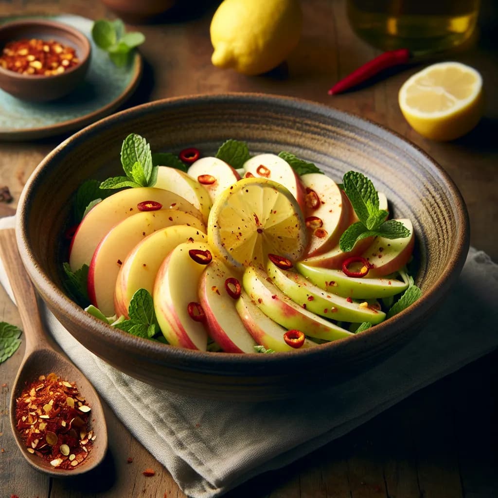 Spicy Lemon Apple Salad