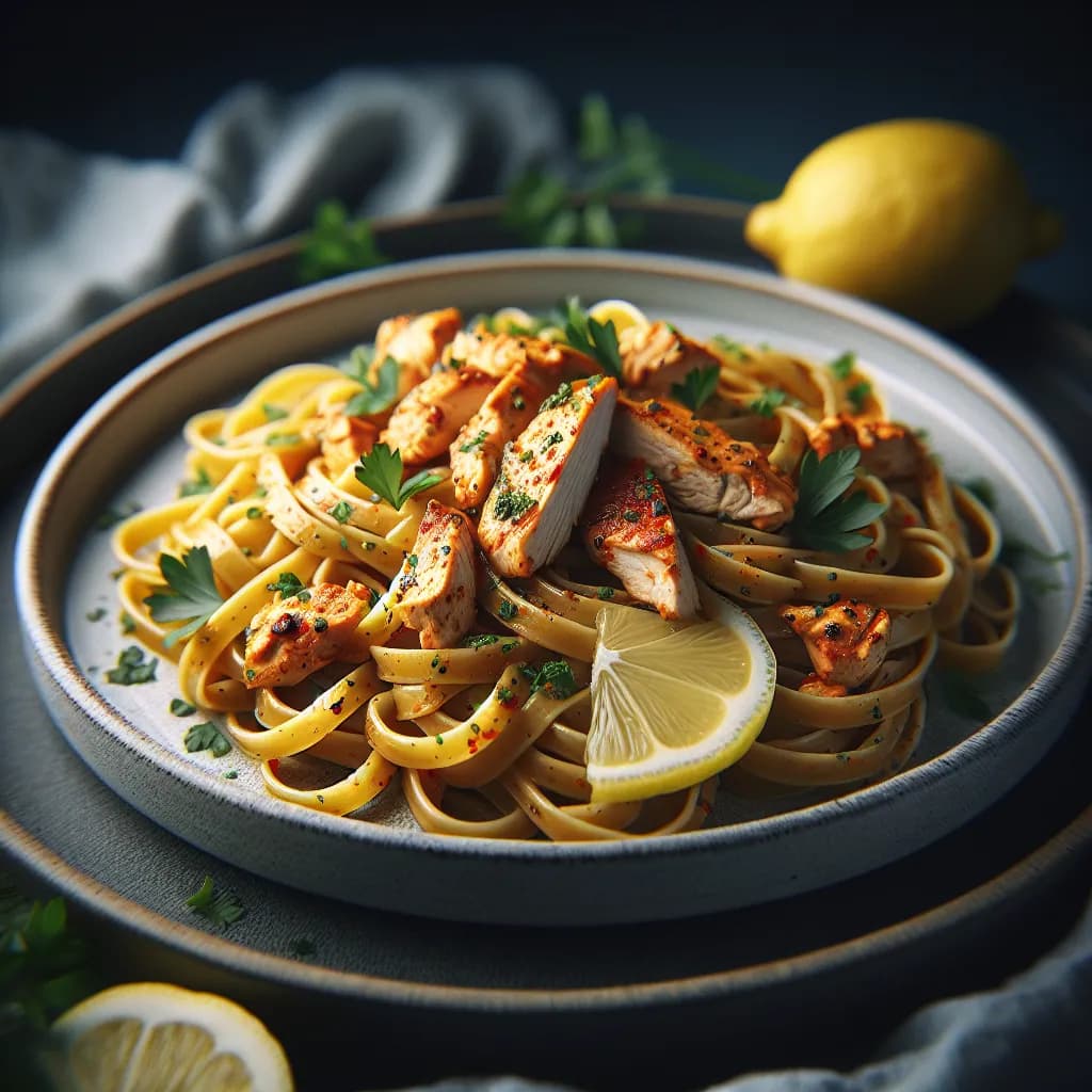 Spicy Lemon Chicken Pasta