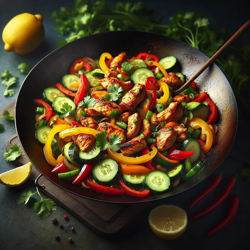 Spicy Lemon Chicken Stir Fry