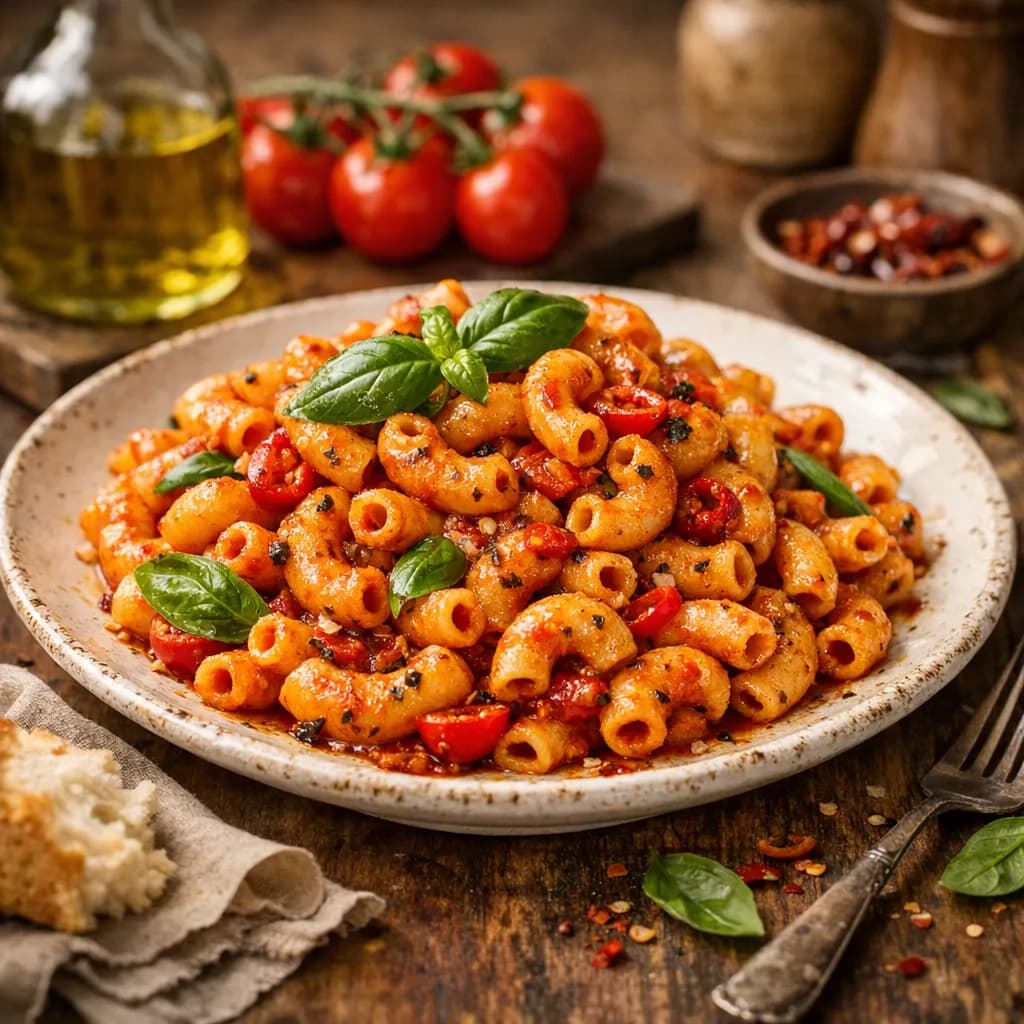Spicy Macaroni Tomato Pasta