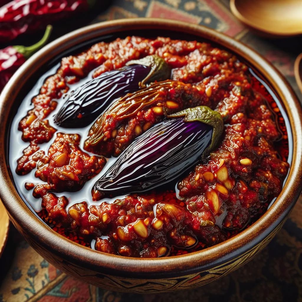 Spicy Makdus Spread