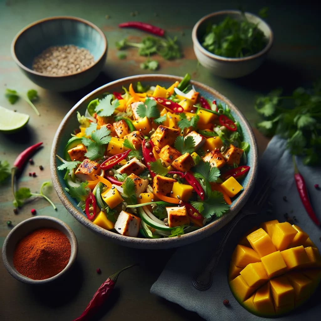 Spicy Mango Chicken Salad