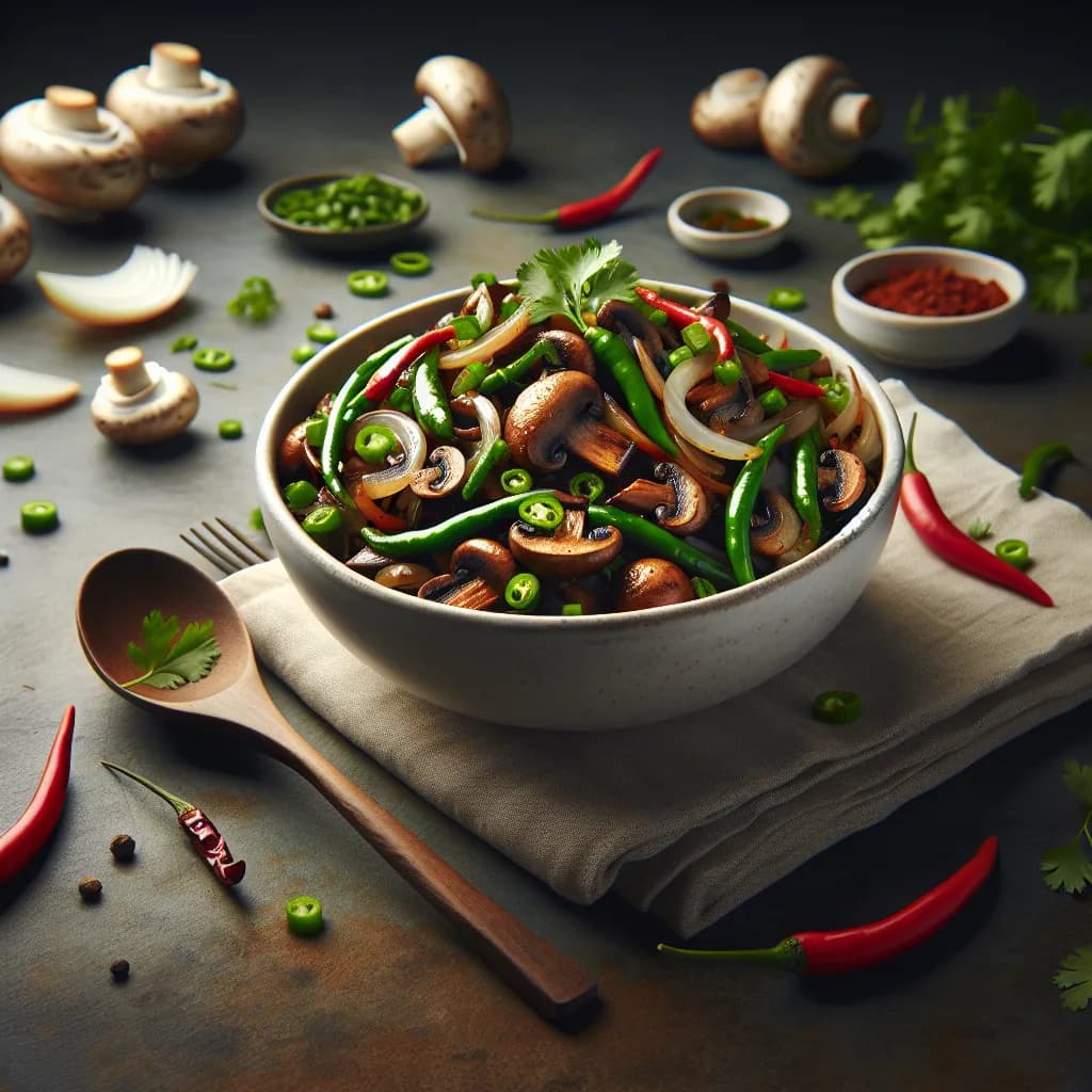 Spicy Mushroom Stir Fry