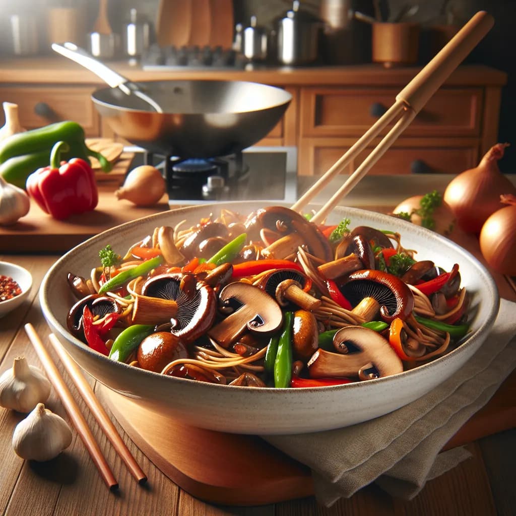 Spicy Mushroom Stir-Fry